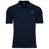 EMPORIO ARMANI mens polo shirt - ESSENTIAL, piqué, regular fit, cotton, plain Blue 2XL (XX-Large)