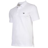 EMPORIO ARMANI Herren Poloshirt - ESSENTIAL, Pique, Regular Fit, Cotton Stretch Weiß M