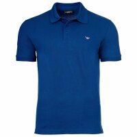 EMPORIO ARMANI Herren Poloshirt - ESSENTIAL, Pique, Regular Fit, Cotton Stretch Royalblau S