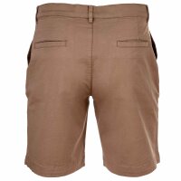 EMPORIO ARMANI mens Bermuda shorts – SATIN LABEL, Bermuda shorts, cotton stretch Brown L (Large)