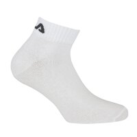 FILA Quarter Socks Unisex, 3 pairs - Short socks, Sport, Logo Waistband, uni, 35-46 White 43-46 (9-11 UK)