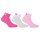 FILA Quarter Socks Unisex, 3 pairs - Short socks, Sport, Logo Waistband, uni, 35-46 Pink Panther 35-38 (3-5 UK)
