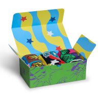 Happy Socks Unisex Socken, 3er Pack - Marvel Avengers, Motivsocken, Baumwollmischung, Geschenkbox MARVEL Avengers 41-46