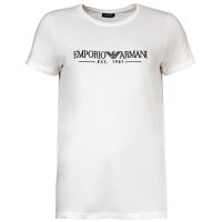 EMPORIO ARMANI Damen T-Shirt - EVERYDAY COTTON, Rundhals, Regular Fit Weiß S