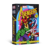 Happy Socks Unisex Socken, 6er Pack - Marvel Avengers, Motivsocken, Baumwollmischung, Geschenkbox MARVEL Avengers 41-46