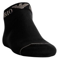 EMPORIO ARMANI mens sneaker socks, 3-pack - EXTENDED LOGO, multipack, logo Black 44-47