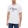 s.Oliver Mens T-Shirt - Basic, Logo Print, Round Neck, Cotton White S (Small)