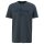 s.Oliver Mens T-Shirt - Basic, Logo Print, Round Neck, Cotton Dark Grey S (Small)