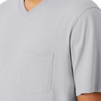 SCHIESSER mens pyjama set - short, V-neck, cotton Light Grey/Blue XL (X-Large)