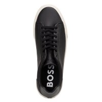 BOSS Herren Sneaker - Aiden Tenn grp, Turnschuh, Kunstleder, Logo Schwarz EUR 41