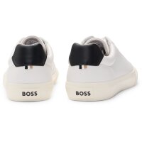 BOSS Herren Sneaker - Aiden Tenn grp, Turnschuh, Kunstleder, Logo Weiß EUR 41