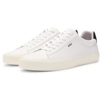 BOSS mens sneaker - Aiden Tenn grp, trainer, imitation leather, logo White EUR 41 (UK 7)