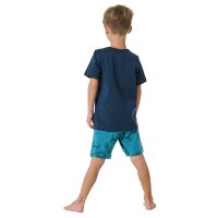 SCHIESSER Boys Pajama set - short, kids, cotton, motif Blue 104