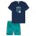 SCHIESSER Boys Pajama set - short, kids, cotton, motif Blue 104