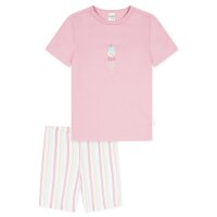 SCHIESSER Girls Pajama Set - Kids, short, cotton, motif Light Pink/White 104