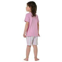 SCHIESSER Girls Pajama Set - Kids, short, cotton, motif Light Pink/White 104
