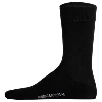 Hudson Unisex Socken, 3er Pack - Easy, Komfortbund, Basic Socken, einfarbig Schwarz 35-38