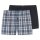 SCHIESSER Jungen Web-Boxershorts, 2er Pack - Teens, Webware, Unterwäsche, Baumwolle Blau 140
