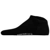 Hudson Unisex Sneaker Socks, 3-Pack - Easy, comfort cuff, short socks, solid color Black 39-42 (UK 5,5-8)