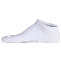Hudson Unisex Sneakersocken, 3er Pack - Easy, Komfortbund, kurze Socken, einfarbig Weiß 39-42