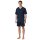 SCHIESSER mens pyjamas - short, V-neck, cotton Dark blue S (Small)