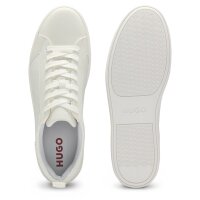 HUGO Herren Sneaker - Morrie Tenn mono N, Turnschuh, Schnürung, Kunstleder Weiß EU 41