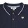 Steiff childrens polo shirt, long sleeves - basic, button placket, teddy bear motif, cotton, uni Dark blue 92