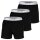 Calvin Klein Herren Web-Boxershorts, 3er Pack - Woven Boxers, Boxer Slim, Icon Stretch, Logobund Schwarz S
