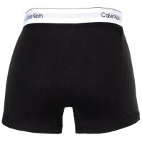 Calvin Klein Herren Boxershorts, 3er Pack - Relaxed Trunk, Icon Stretch, Logobund Schwarz/Weiß/Grau S