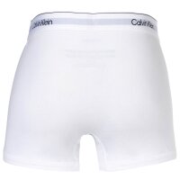 Calvin Klein Herren Boxershorts, 3er Pack - Relaxed Trunk, Icon Stretch, Logobund Schwarz/Weiß/Grau S