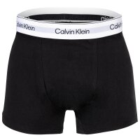 Calvin Klein mens boxer shorts, 3-pack - Relaxed Trunk, Icon Stretch, logo waistband Black/White/Grey S (Small)