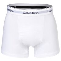 Calvin Klein mens boxer shorts, 3-pack - Relaxed Trunk, Icon Stretch, logo waistband Black/White/Grey S (Small)