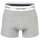 Calvin Klein mens boxer shorts, 3-pack - Relaxed Trunk, Icon Stretch, logo waistband Black/White/Grey S (Small)
