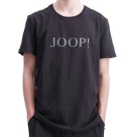 JOOP! mens T-shirt with logo print – comfort, mix and match, round neck, cotton stretch Black S (Small)