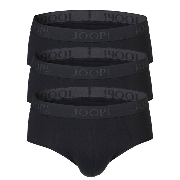 JOOP! mens briefs, 3-pack – Everyday, Basic, Cotton Stretch, Logo Black S (Small)