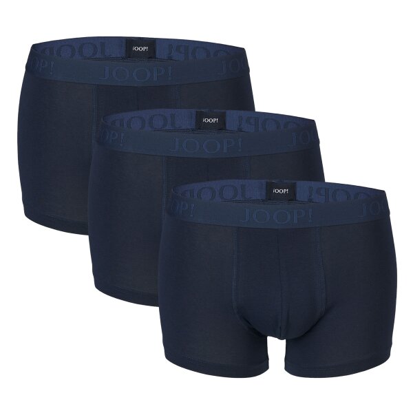 JOOP! mens boxer shorts, 3-pack – Everyday, Basic, Cotton Stretch, Logo Blue S (Small)