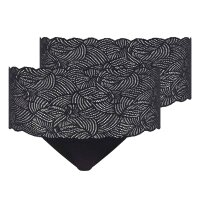 Chantelle Womens Waist Brief 2 pack - SoftStretch, High Waist, Lace, One Size 36-44