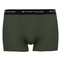 TOM TAILOR Herren Boxershorts, 3er Pack - Hip Pants, Buffer G4, Boxer Brief, Uni Schwarz/Grau/Grün L