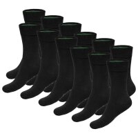 Bamboo basics Unisex Socken, 12er Pack - BEAU Anklet Socks, Kurzsocken, einfarbig Schwarz 35-40