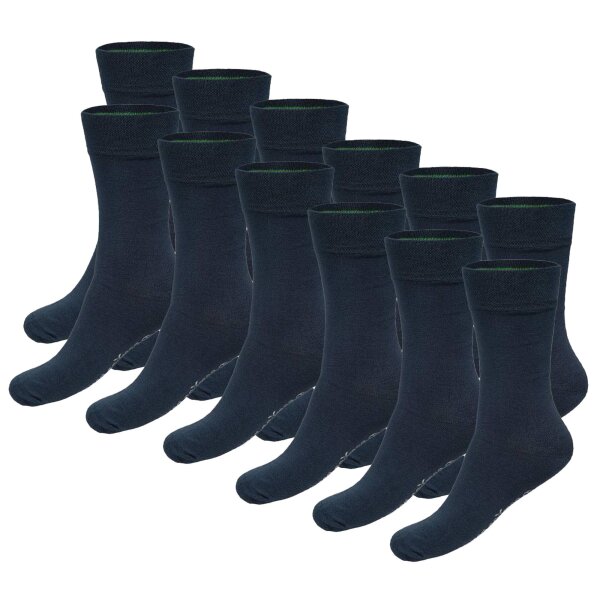 Bamboo basics unisex socks, pack of 12 - BEAU Anklet Socks, short socks, plain Blue 35-40 (UK 2.5-6.5)
