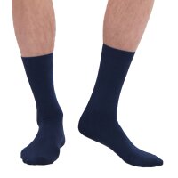 Bamboo basics Unisex Socken, 12er Pack - BEAU Anklet Socks, Kurzsocken, einfarbig Blau 35-40