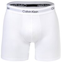 Calvin Klein Herren Boxershorts, 3er Pack - Boxer Briefs, Icon Stretch, Logobund Schwarz/Weiß/Grau S