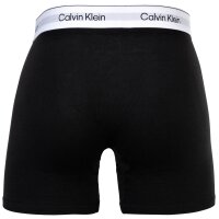 Calvin Klein mens boxer shorts, 3-pack - Boxer Briefs, Icon Stretch, logo waistband Black/White/Grey S (Small)