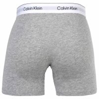 Calvin Klein mens boxer shorts, 3-pack - Boxer Briefs, Icon Stretch, logo waistband Black/White/Grey S (Small)