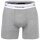 Calvin Klein Herren Boxershorts, 3er Pack - Boxer Briefs, Icon Stretch, Logobund Schwarz/Weiß/Grau S