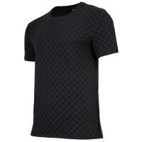 JOOP! Herren T-Shirt mit Allover-Print - Leisure, Rundhals, Cotton Stretch Schwarz S