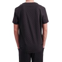 JOOP! Herren T-Shirt mit Allover-Print - Leisure, Rundhals, Cotton Stretch Schwarz S