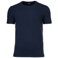 JOOP! Herren T-Shirt mit Allover-Print - Leisure, Rundhals, Cotton Stretch Blau 2XL