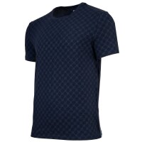 JOOP! Herren T-Shirt mit Allover-Print - Leisure, Rundhals, Cotton Stretch Blau 2XL