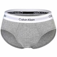 Calvin Klein Herren Slips, 3er Pack - Hip Briefs, Icon Stretch, Logobund Schwarz/Weiß/Grau S